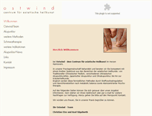 Tablet Screenshot of ostwind-akupunktur.de